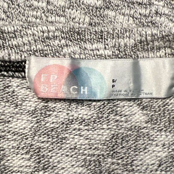 Free People Beach Gray Endless Summer Sleep To Dream Pullover Shirt Womens Small - Picture 3 of 5
